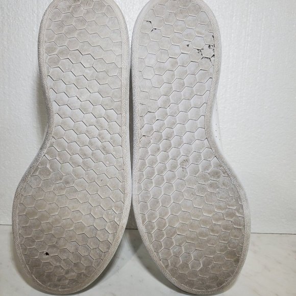 Adidas Womens 10 US Advantage White/ Gold Tennis Shoes Sneakers Modern - Picture 8 of 9